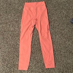 pink gymshark leggings with small butt scrunch size small
